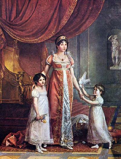 unknow artist Portrat der Konigin Julia Bonaparte mit ihren Tochtern oil painting picture
